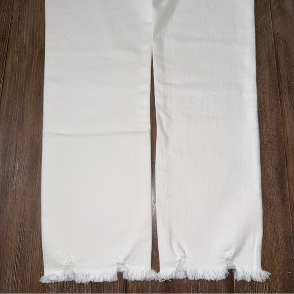 DL1961 Womens Jerry Vintage White Denim High-Rise Straight leg - Picture 8 of 10